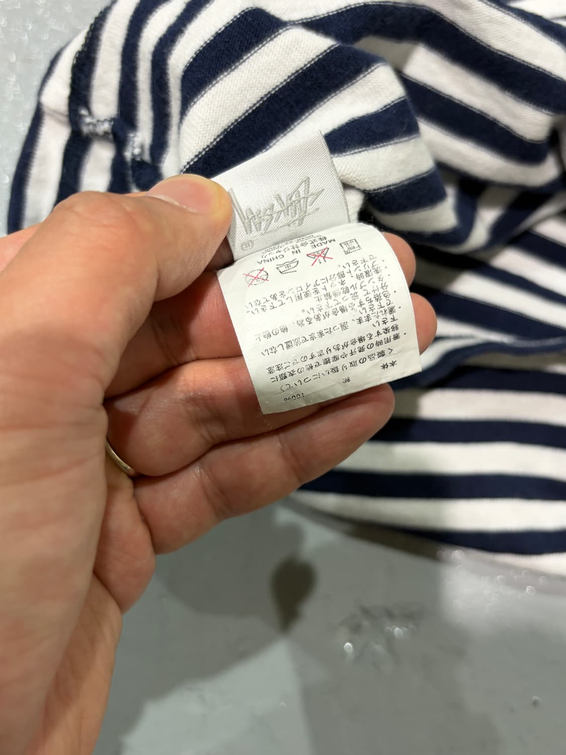스투시(Stussy) 네이비,화이트 스트라이프 반팔 상품이미지7