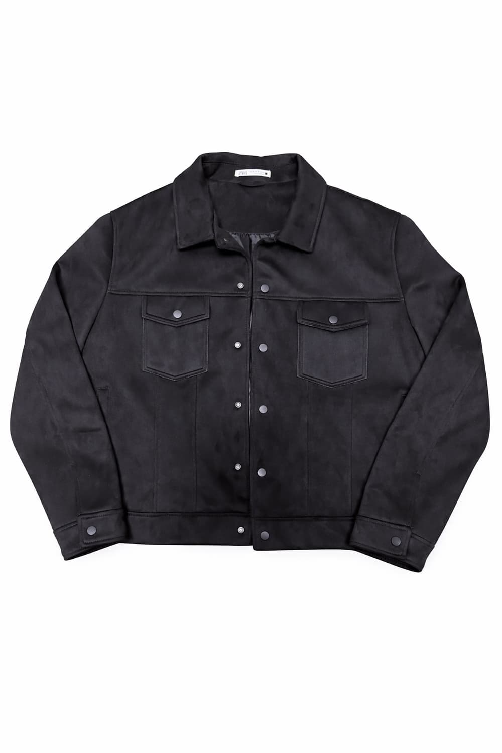 자라 스웨이드 자켓 블랙 상품이미지1