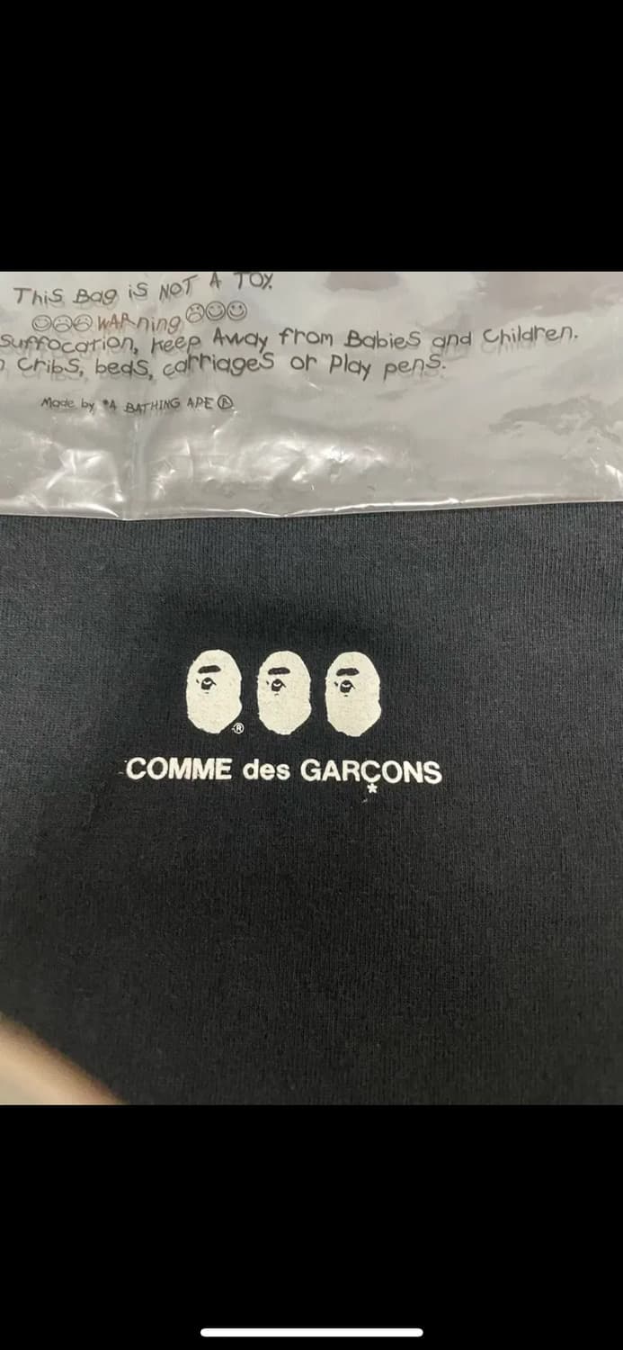 베이프꼼데가르송반팔 s 상품이미지3