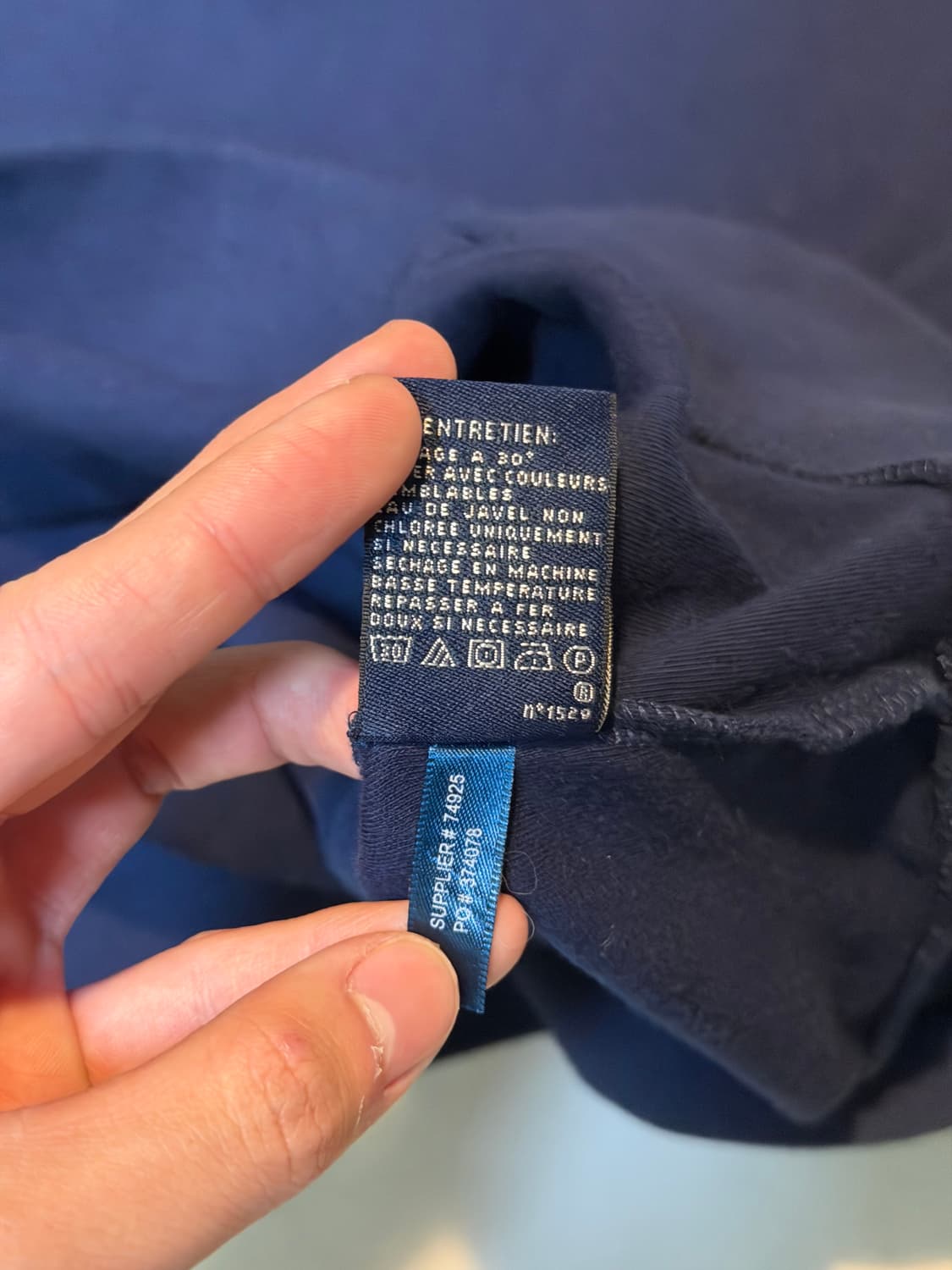 폴로 랄프로렌 빅포니 반집업 맨투맨 스웻셔츠 네이비 상품이미지5