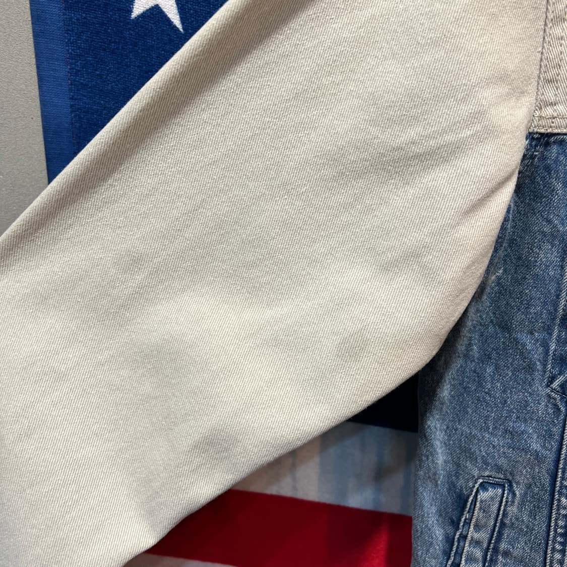 풀앤베어 배색 데님 자켓 상품이미지2