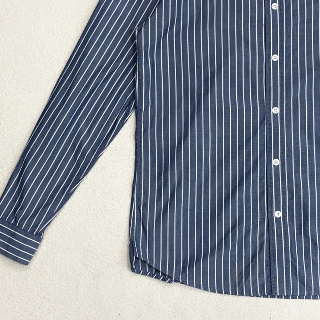 LACOSTE 헨리넥 스트라이프 셔츠 S 상품이미지2