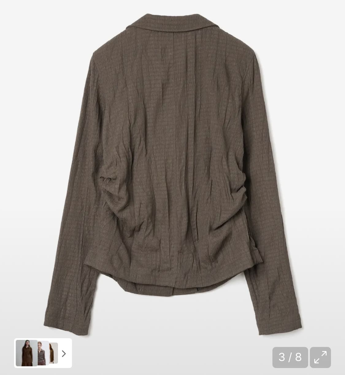 밀로 우먼 링클 져지 셔츠 상품이미지3