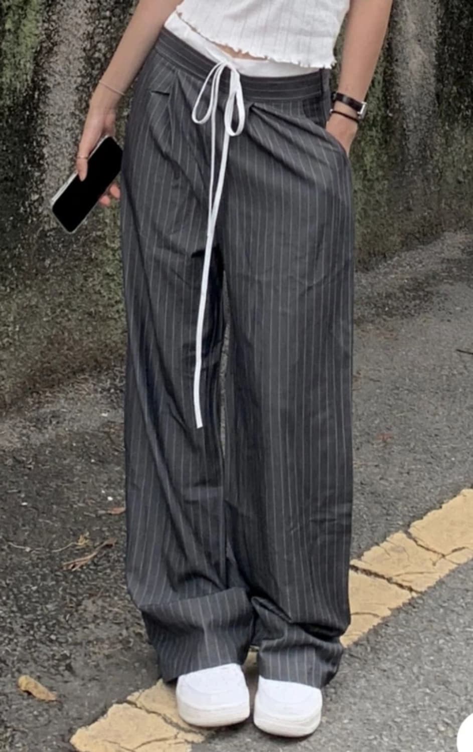 스트라이프 슬랙스 상품이미지2