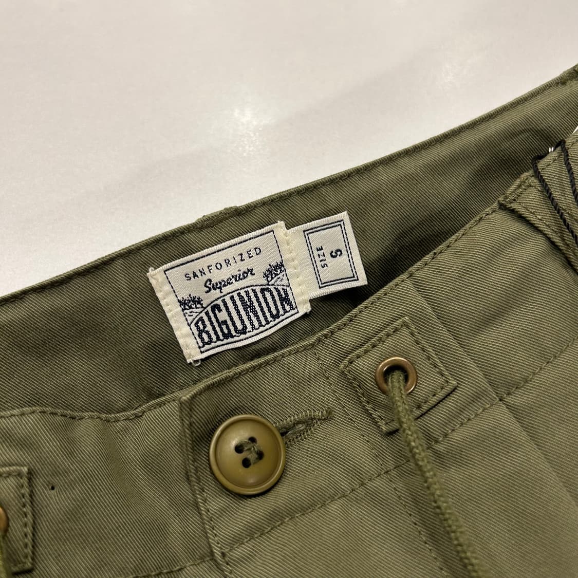 [S] 빅유니온 카키색 카고 와이드 팬츠 B5 상품이미지4