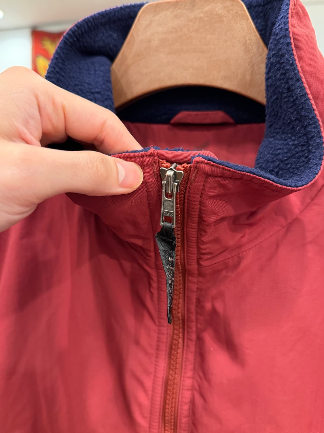 00s L.L.Bean 엘엘빈 플리스 웜업 나일론 봄버 자켓 상품이미지4