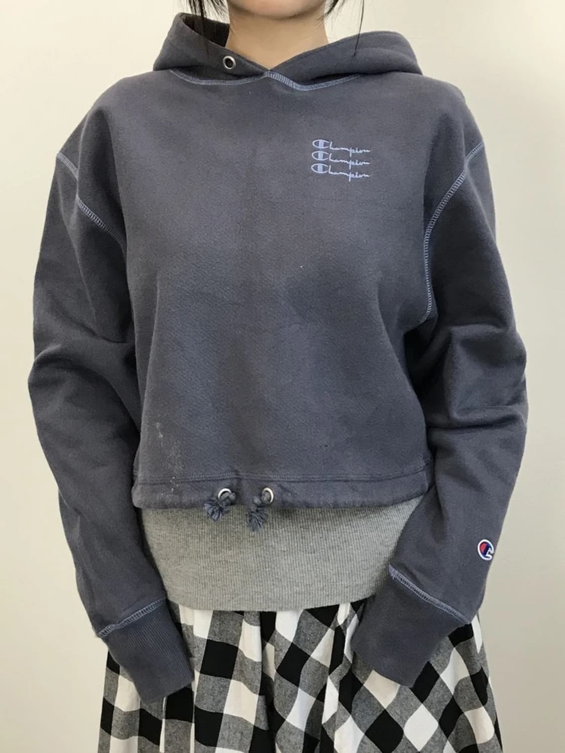 Champion Reverse Weave Short Hoodie 상품이미지2