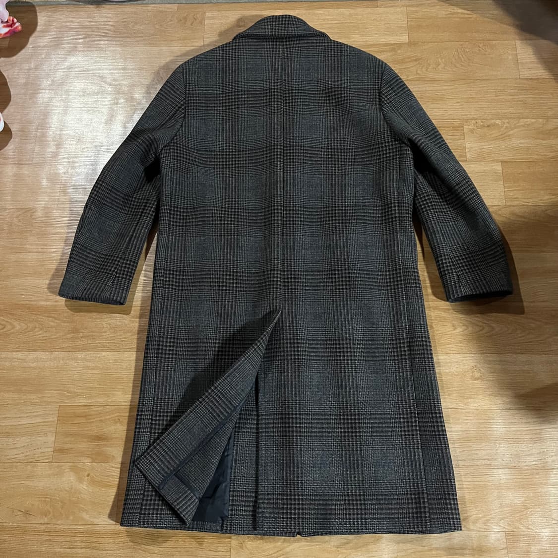 [105] 클럽모나코 글렌체크 캐시미어 코트 상품이미지5