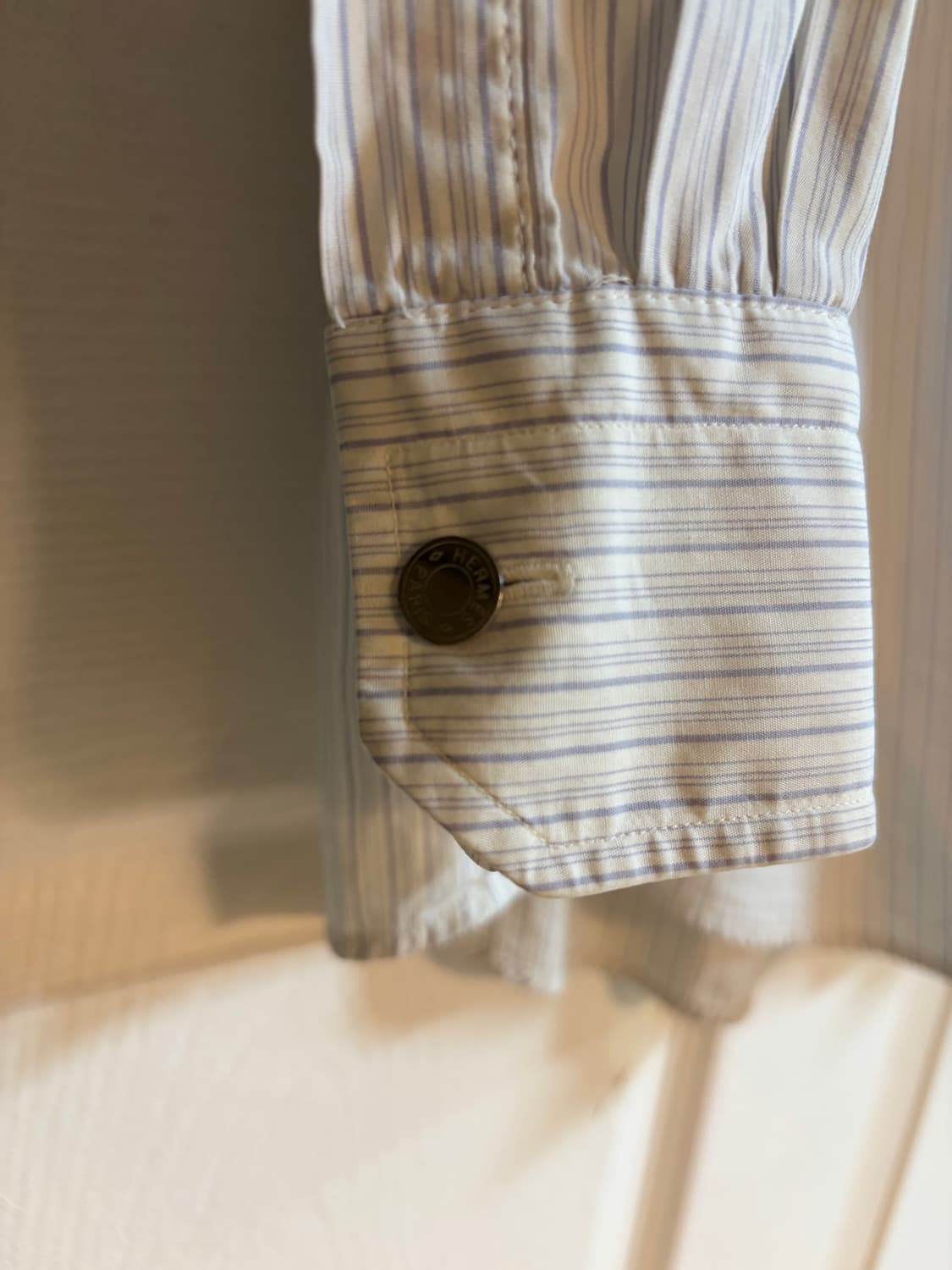 [HERMÈS 에르메스 스트라이프 셔츠 / Made in France] 상품이미지3