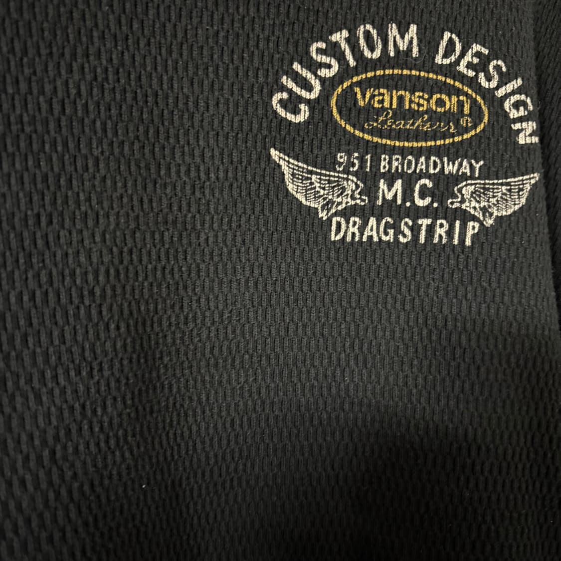 vanson leathers 밴슨 와플 써멀 롱슬리브 M 상품이미지5