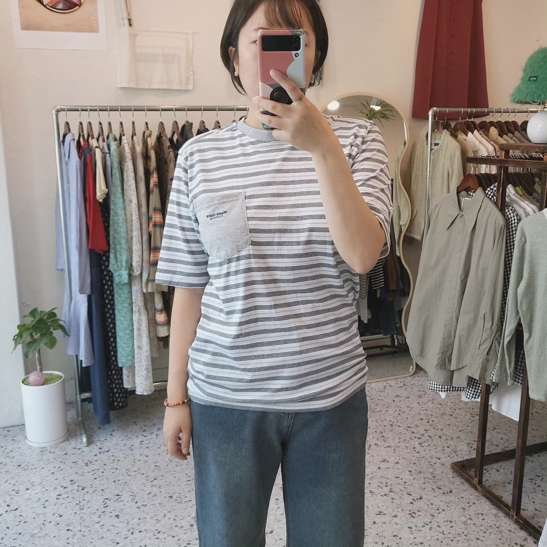 마리끌레르 옴므 멀티스트라이프 반팔티 상품이미지9