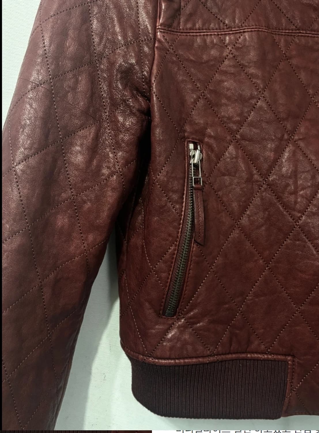 마쥬 여성 퀼팅 양가죽 봄버 자켓 55 상품이미지4