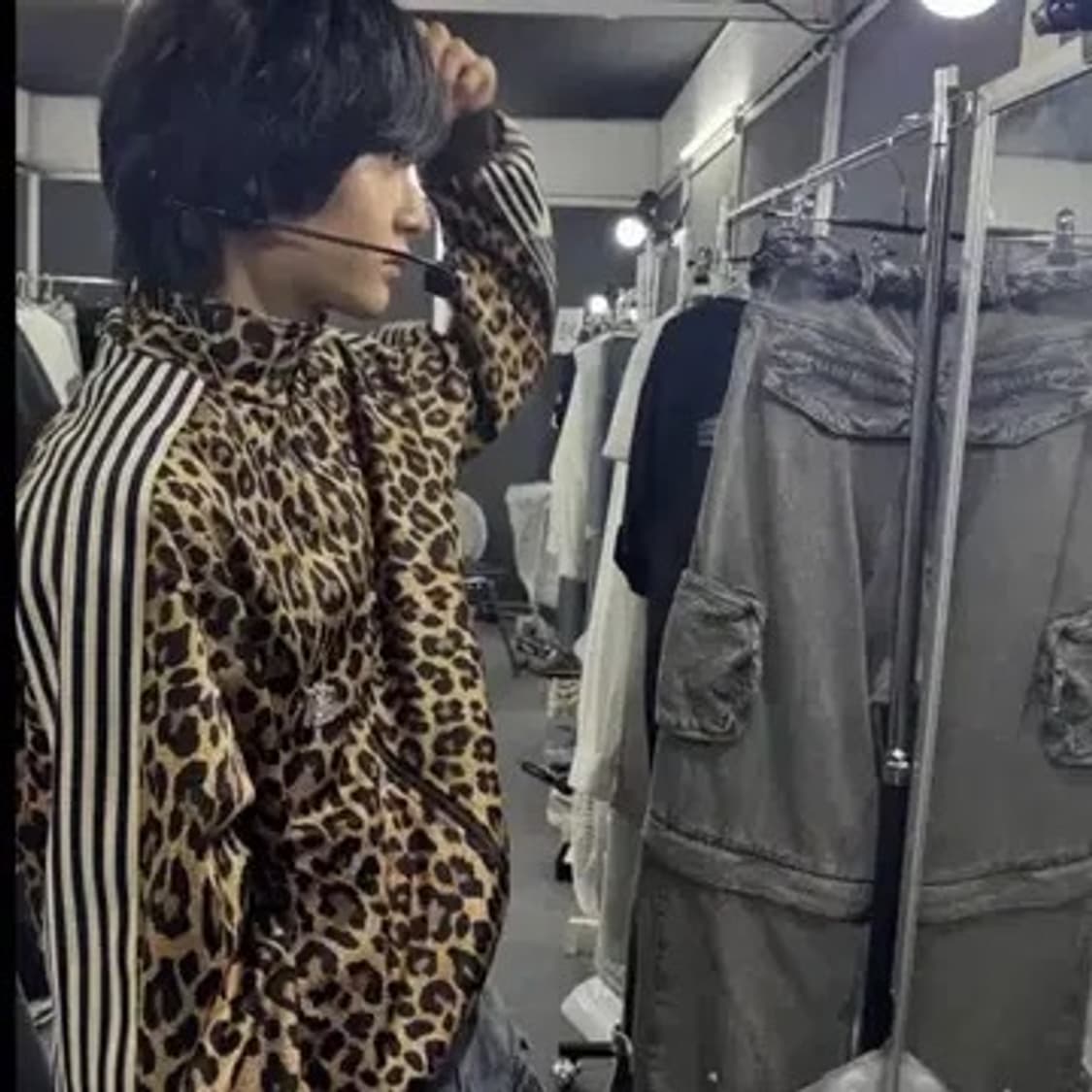 캐피탈 스무스 저지 레오파드 프린트 스턴트맨 앤 우먼 트랙 자켓 브라운 상품이미지4