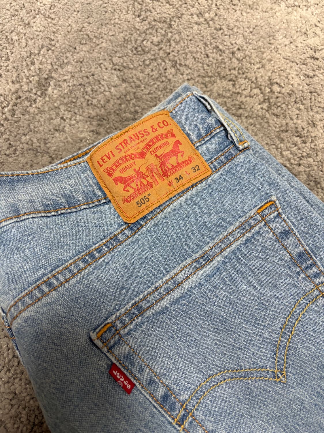 리바이스 505 34/32 데님  상품이미지5