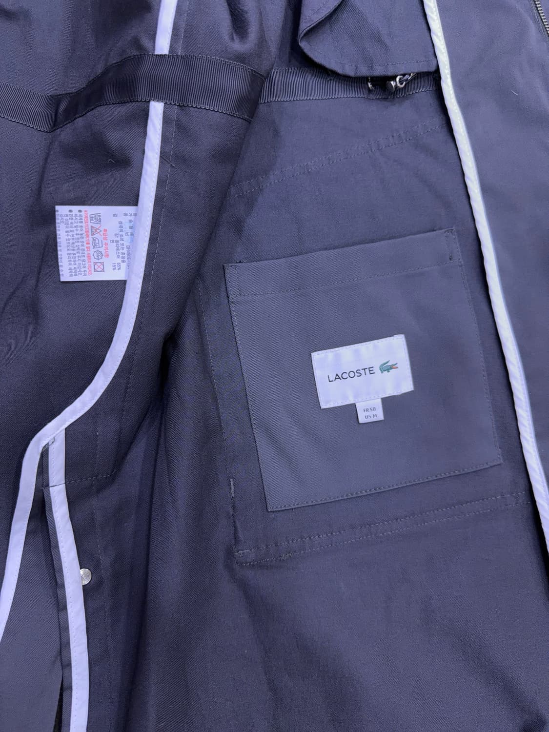 라코스테 사파리 후드 코트 그레이 M 상품이미지8