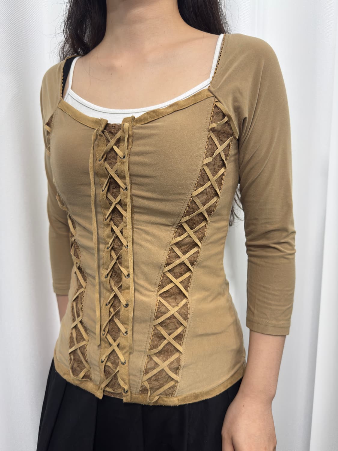 pinky&dianne eyelet top 상품이미지3