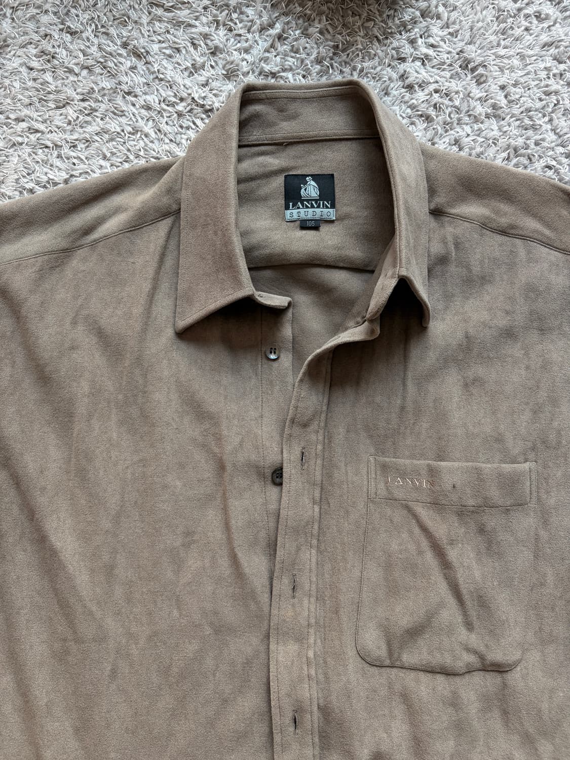 랑방 울셔츠 (스웨이드느낌남) 105 상품이미지2