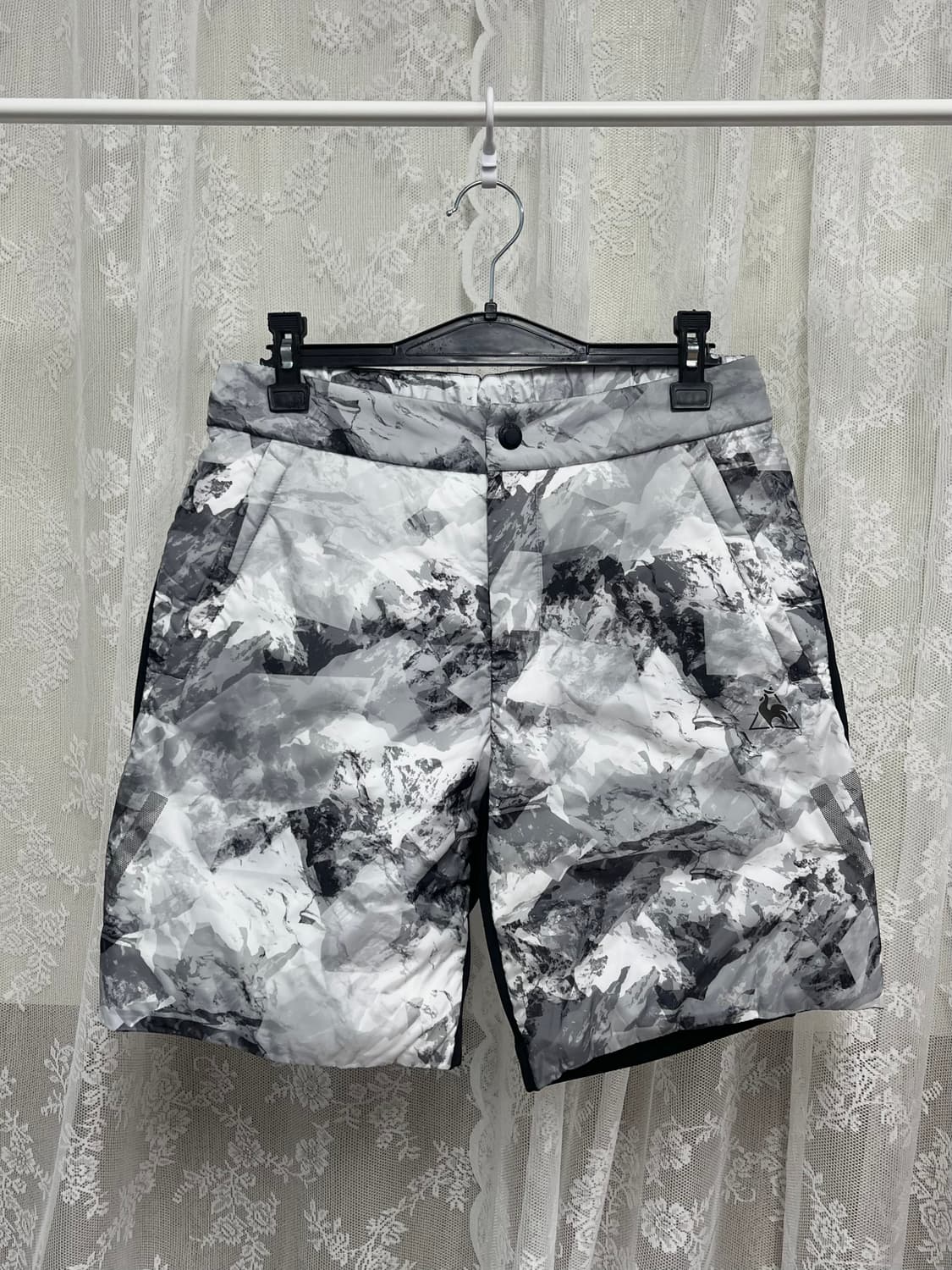 M) 새상품 르꼬끄 기모 패딩 반바지 그레이 상품이미지2