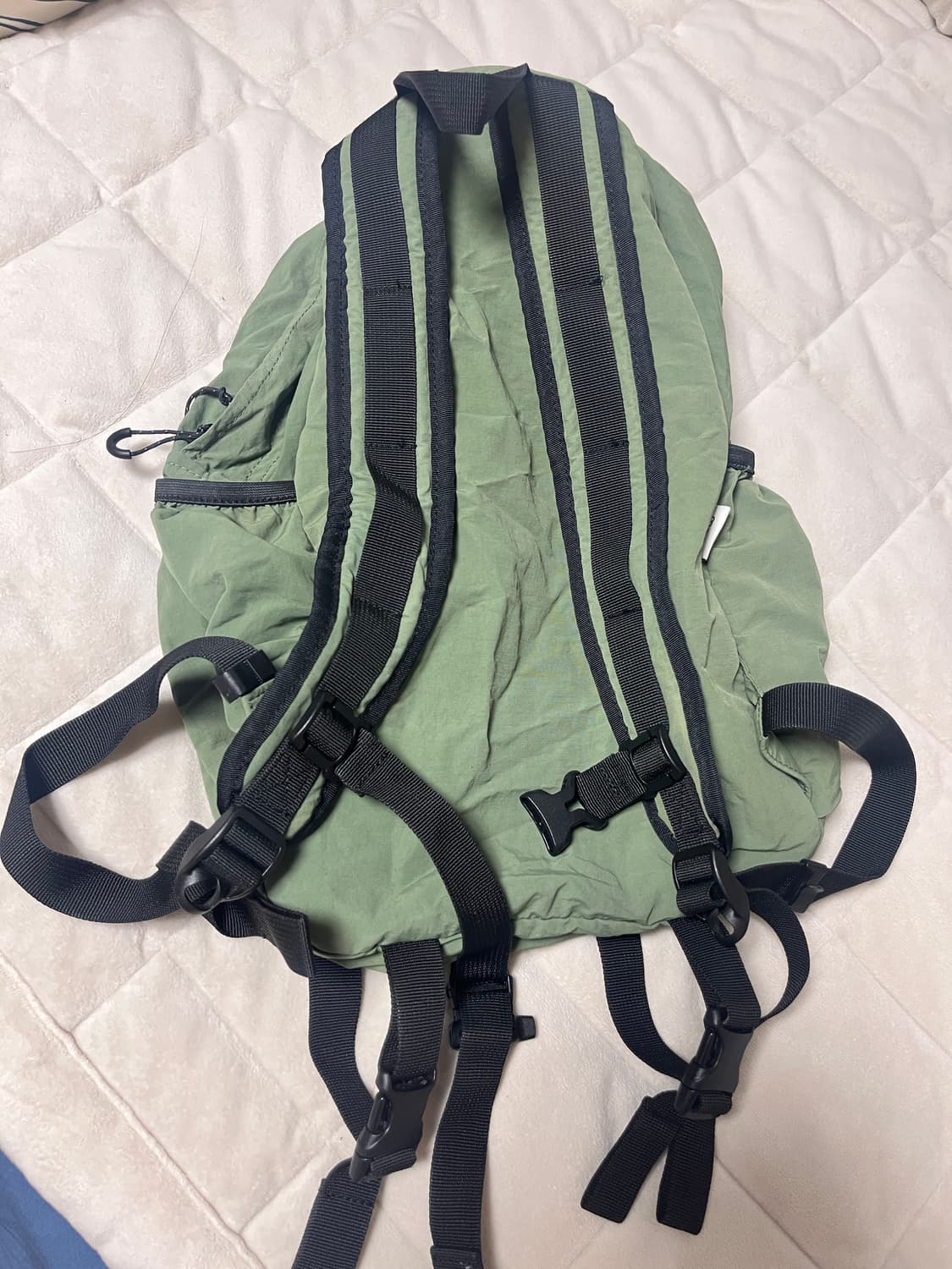 에메모가든x스무스무드 백팩 카키 상품이미지3