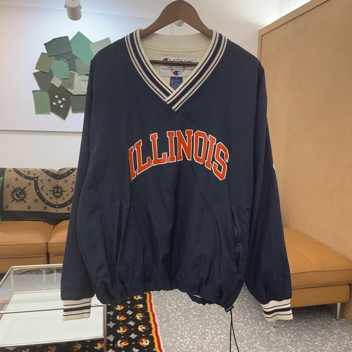 챔피온 90s 올드스쿨 일리노이주 오버핏 웜업 바람막이 M C07853 상품이미지3