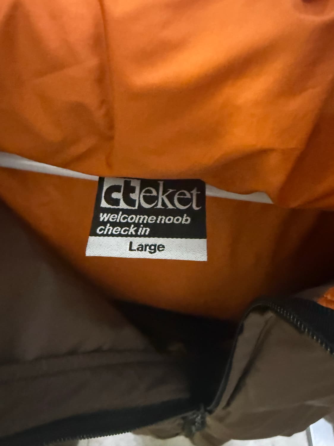 테켓 브라운 패딩 L 상품이미지2