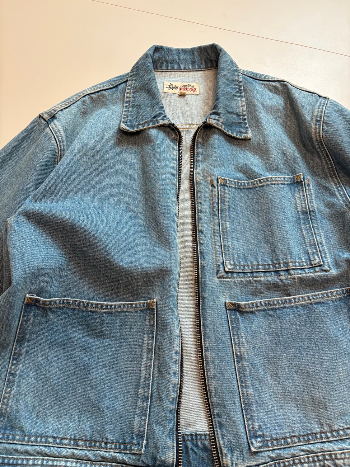 스투시 워크데님자켓 M 상품이미지1