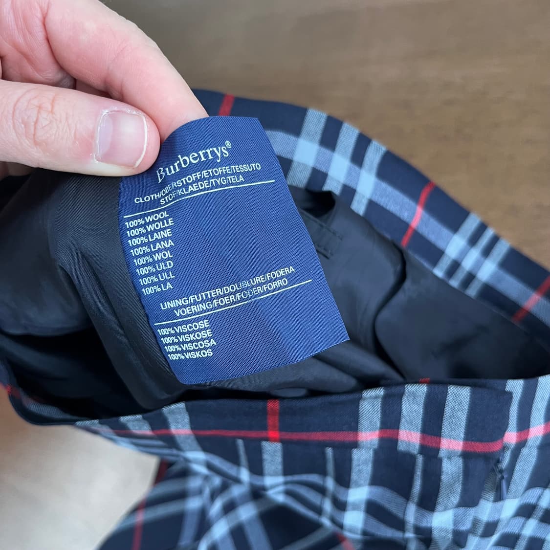 버버리 플리츠 스커트 38 상품이미지4