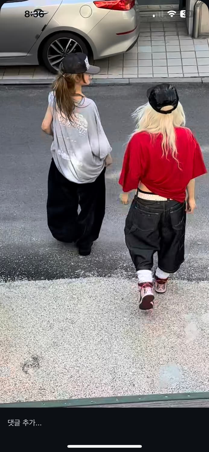 와이즈걸 90‘s hiphop 반팔 오버핏 힙합반팔 빈티지 상품이미지4