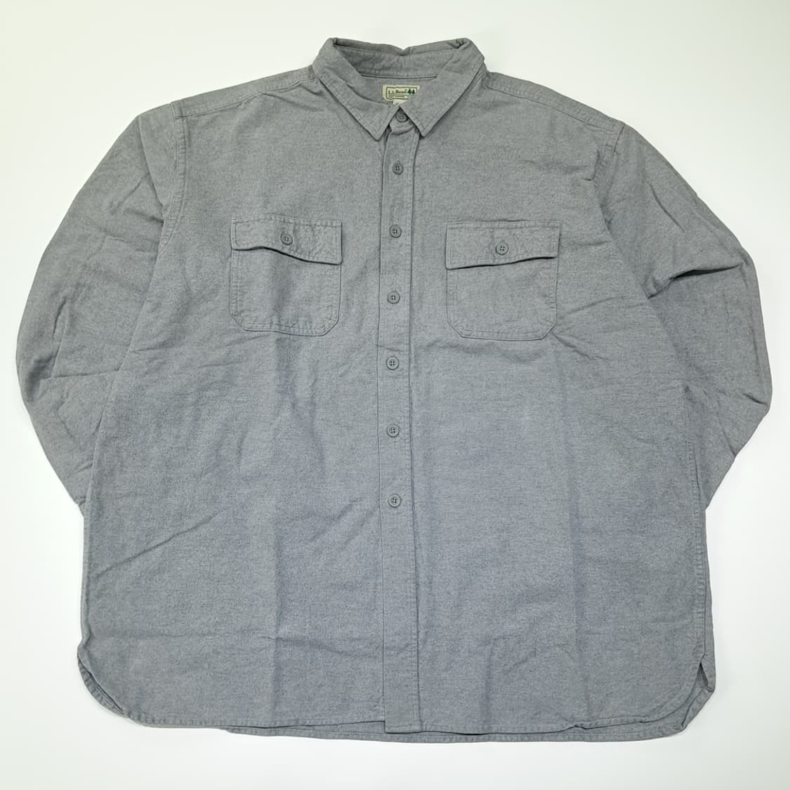 CL144 엘엘빈 코튼 샤모아 그레이 셔츠 상품이미지1