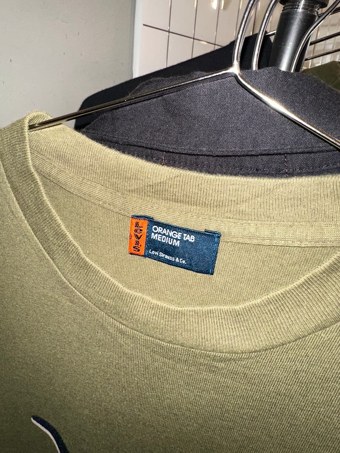 Levi’s Orange Tap logo print cotton T 상품이미지9