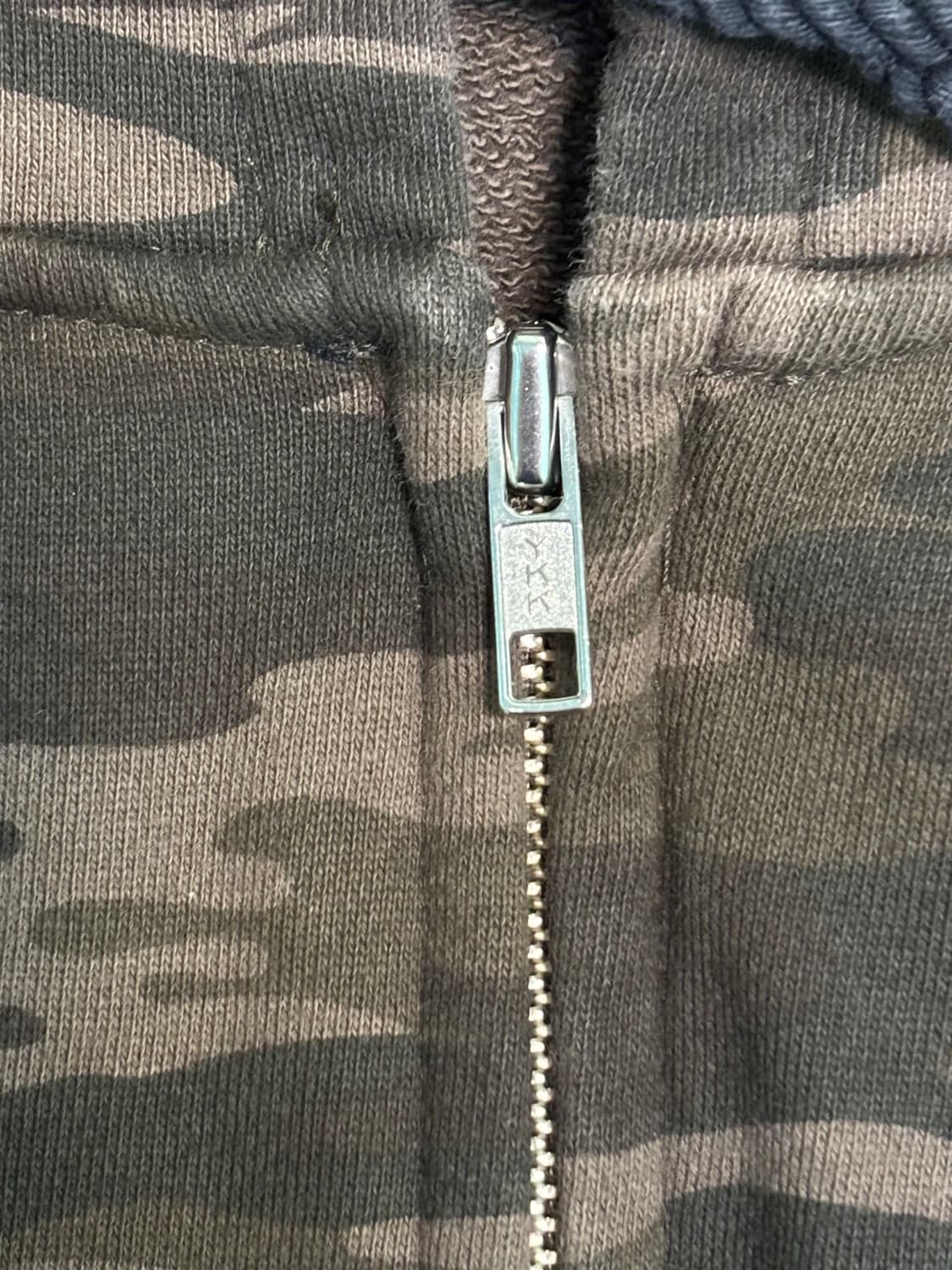 브라운 카모 후드집업 상품이미지3