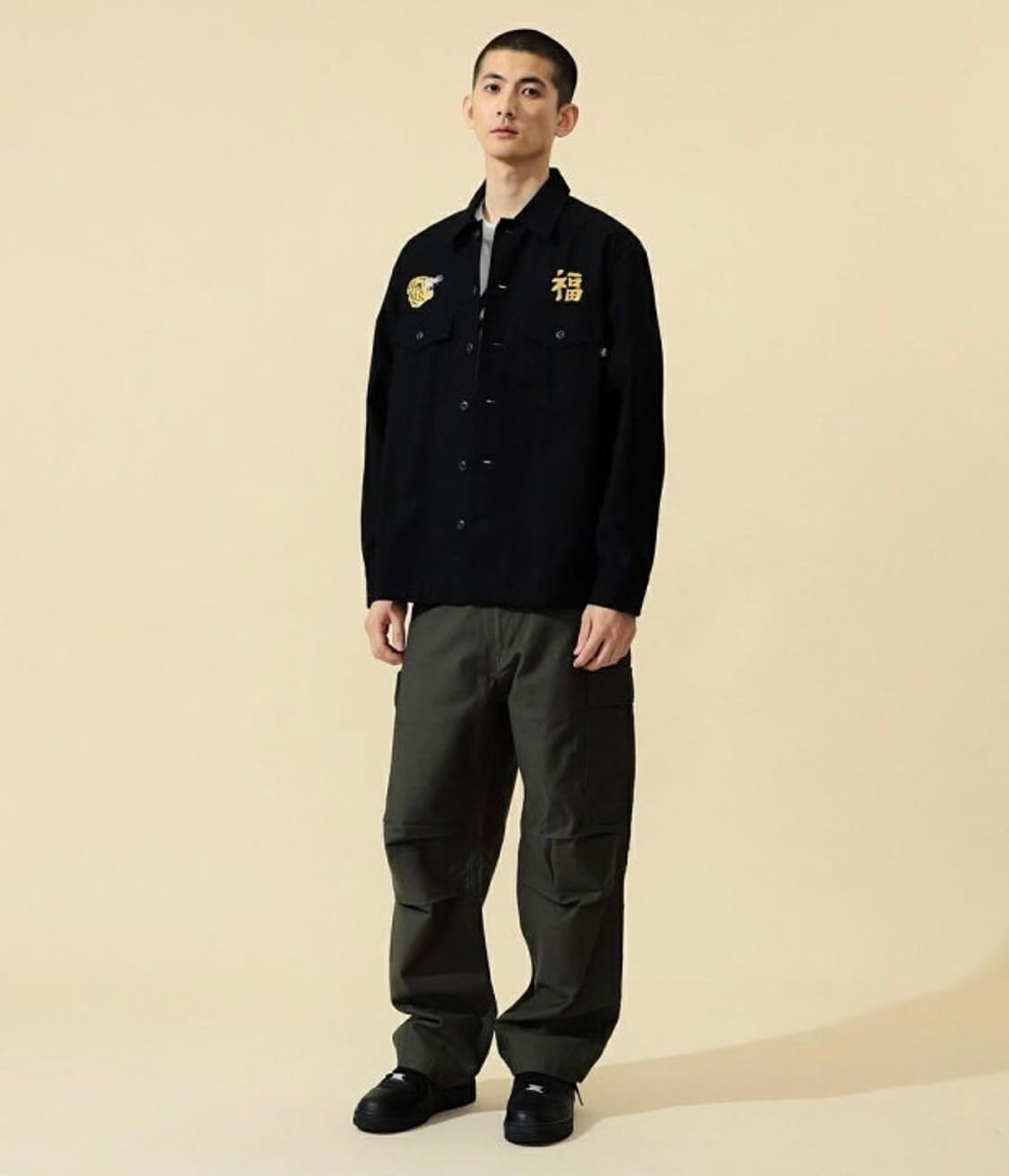 알파 재팬 수베니어 스카잔 자수 베트남 유틸리티 셔츠 자켓 XL 상품이미지5