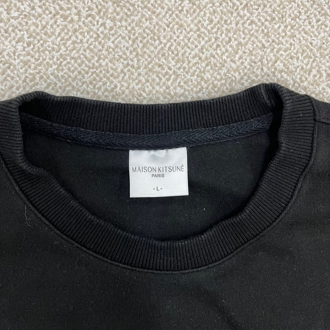 [L] 더블폭스 헤드 패치 맨투맨 스웻셔츠 0105M1 상품이미지2