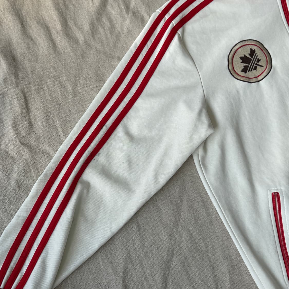 아디다스 캐나다 흰빨 트랙탑 져지 100 상품이미지5