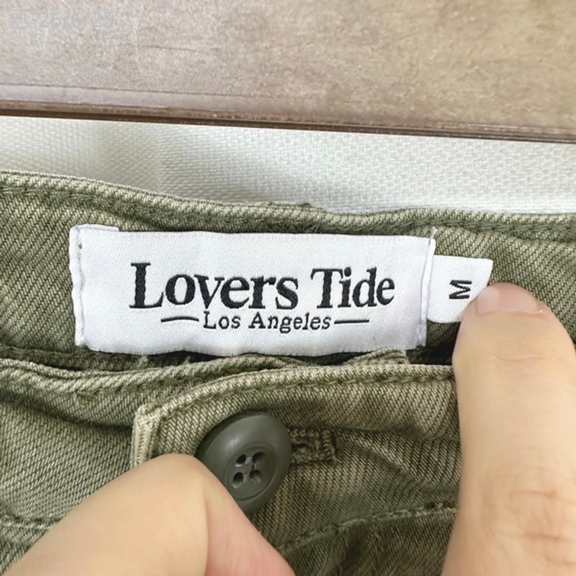 LOVERSTIDE 여자 카키 주머니 카고 바지 M 상품이미지4