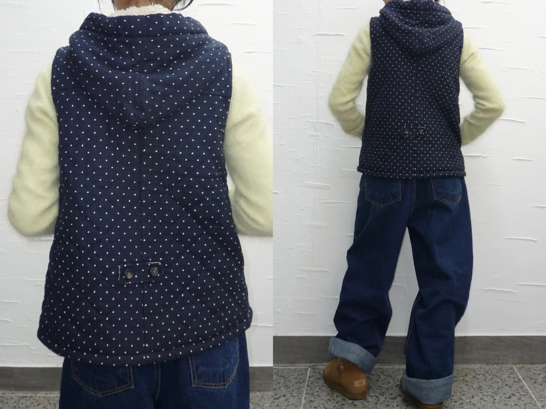 dotty navy vest 상품이미지3