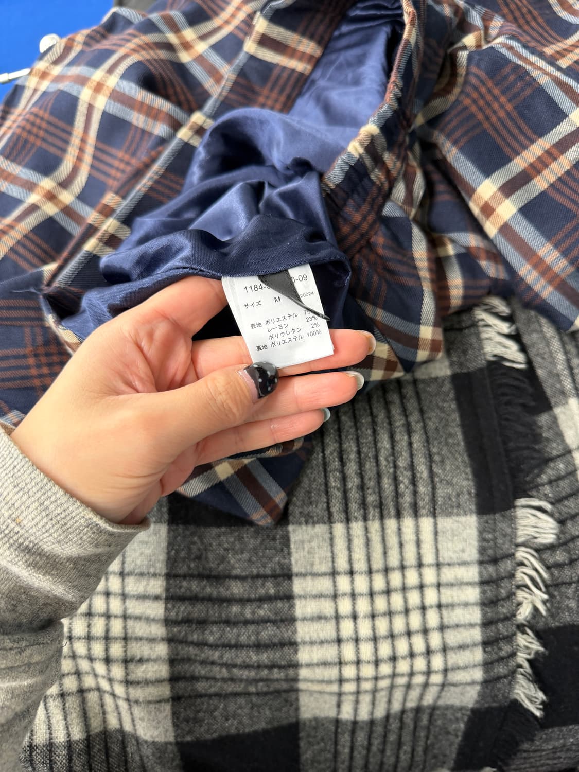 일본빈티지 체크 미니 플레어스커트 상품이미지8