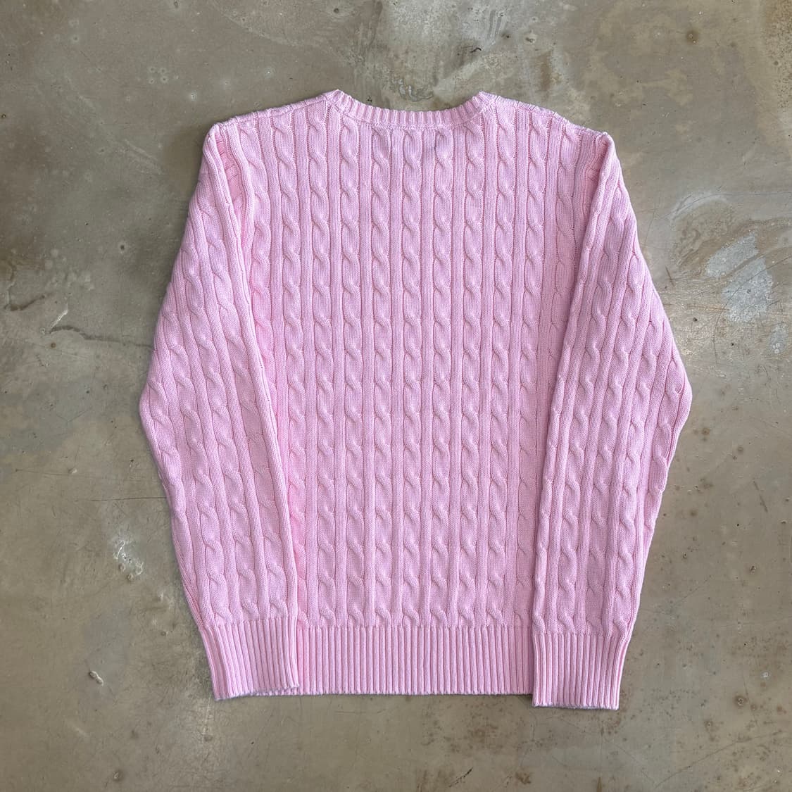 XL 폴로랄프로렌 여성용 핑크 케이블니트  상품이미지3