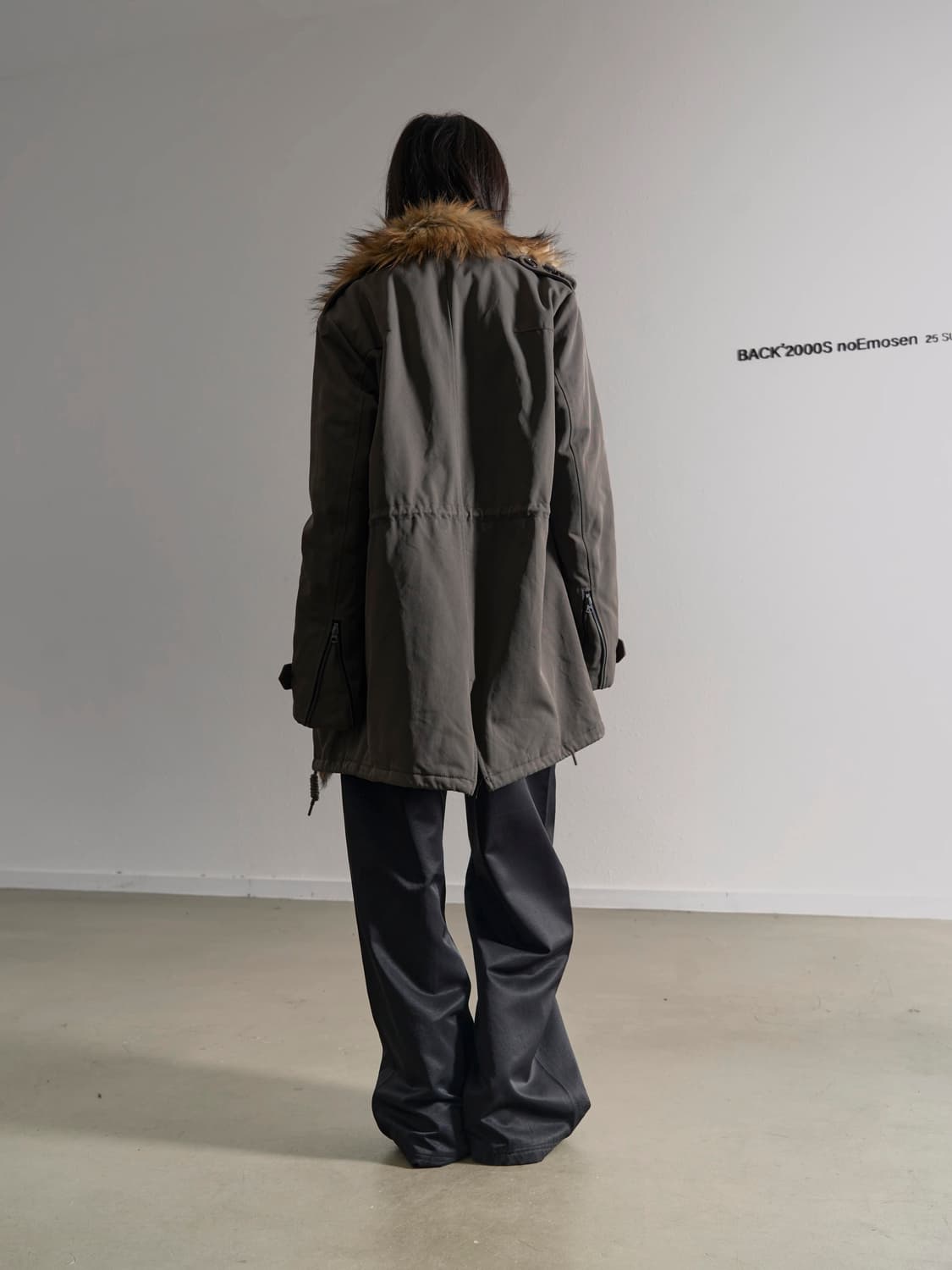 NoEmosen 에코 퍼 파카 코트unisex 상품이미지5