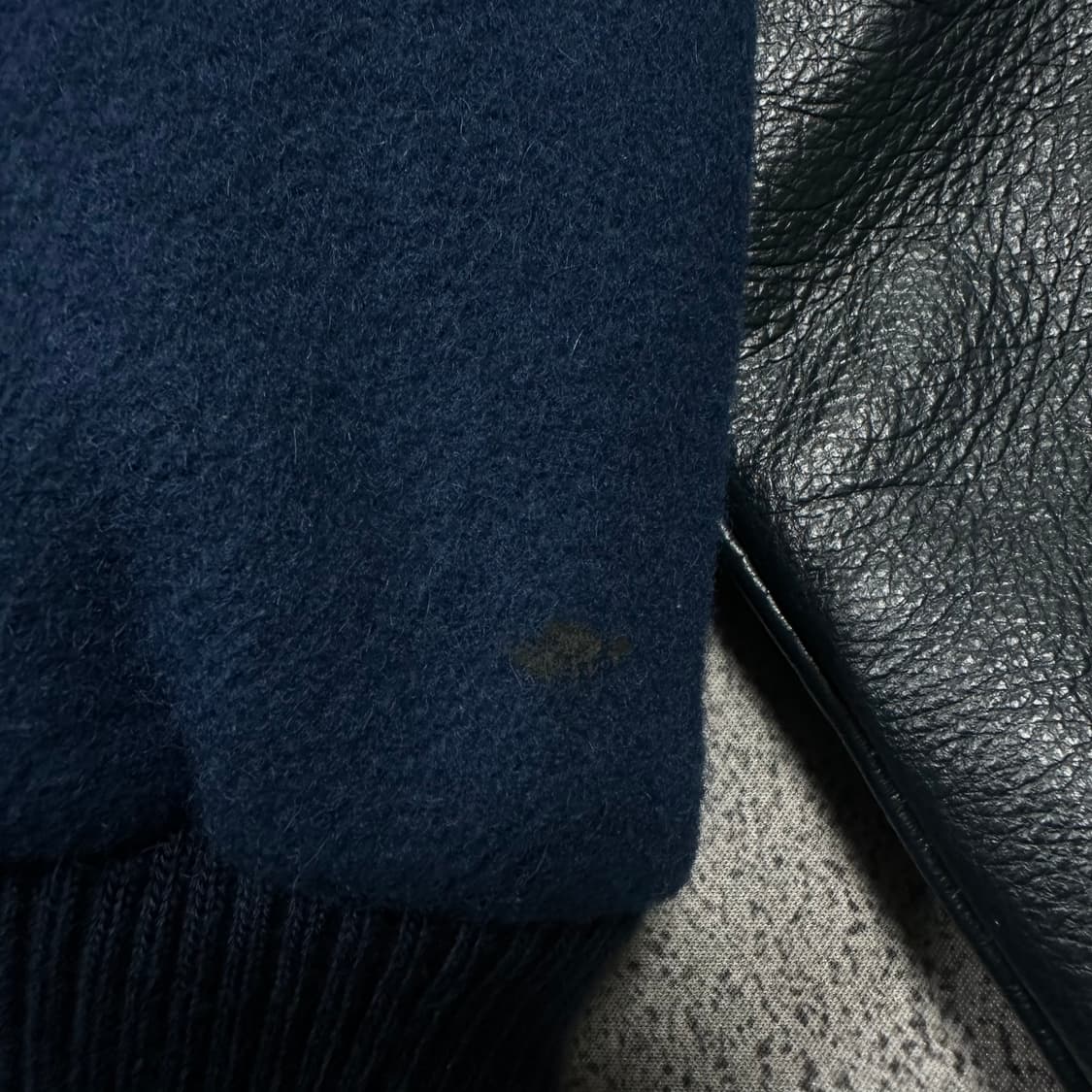 ✨ (바배) 캐나다 스포츠웨어 90s 울 가죽 바시티 자켓  상품이미지6