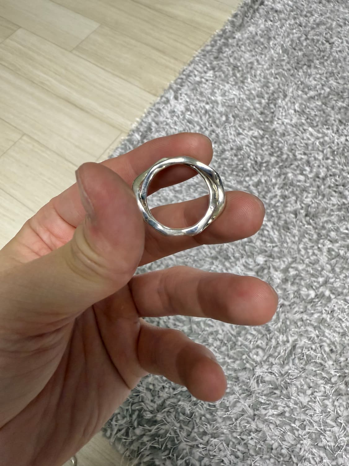 뉴치프시크 silver wave cross fix ring 반지 상품이미지4
