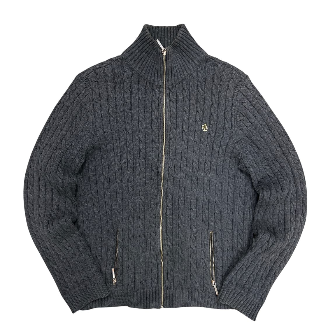 폴로 우먼스 RLL 케이블 니트집업(L) 상품이미지1