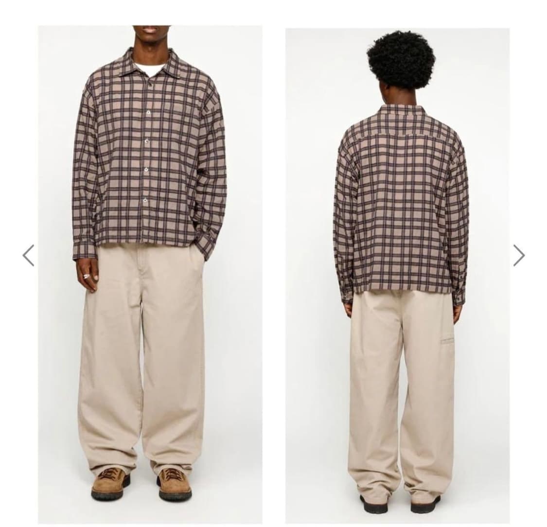 Stussy 스투시 소노마 플레이드 셔츠 탄 M (103) 상품이미지9