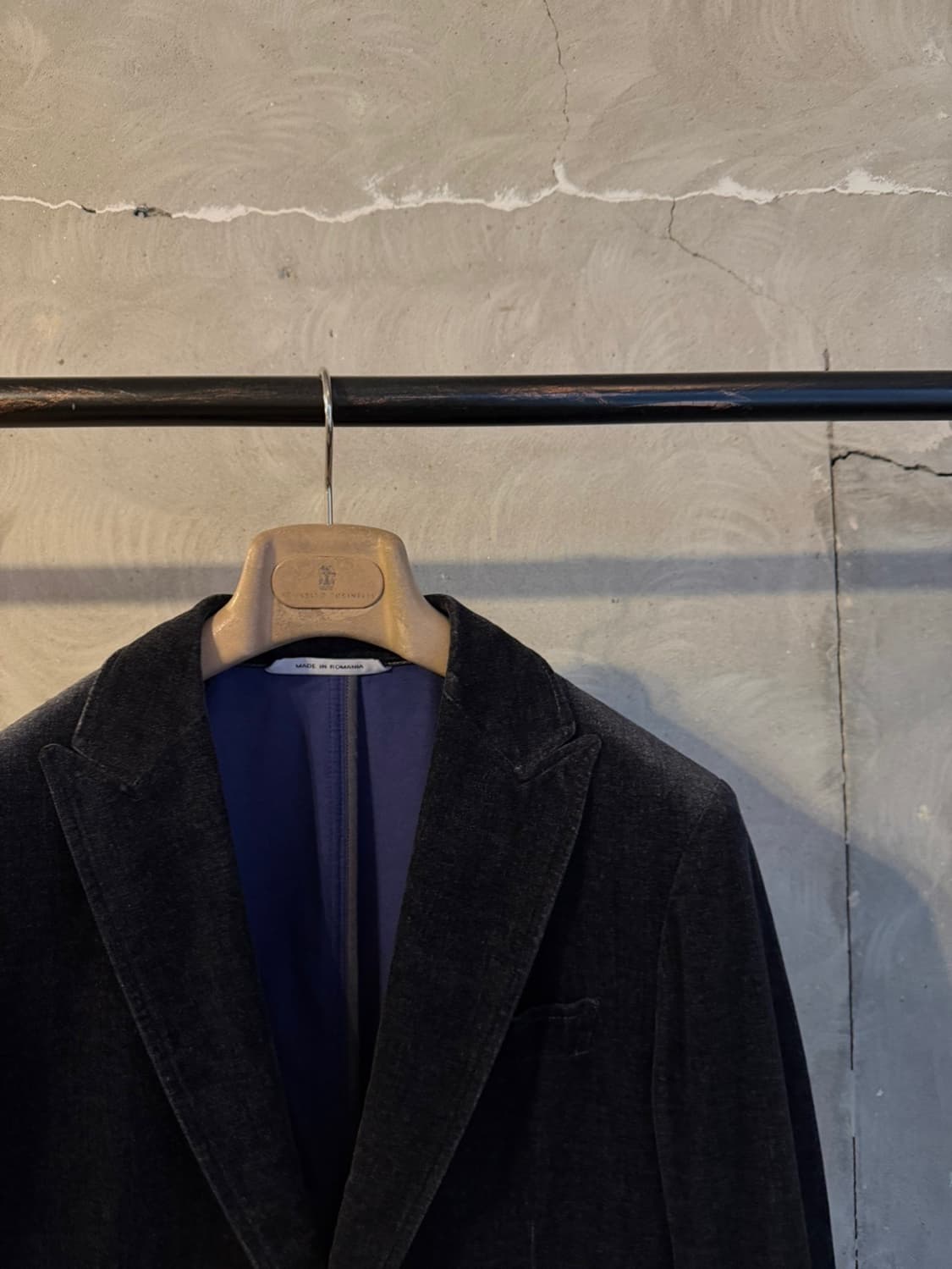 아르마니 꼴레지오니 벨루어 자켓 슬림100 상품이미지3