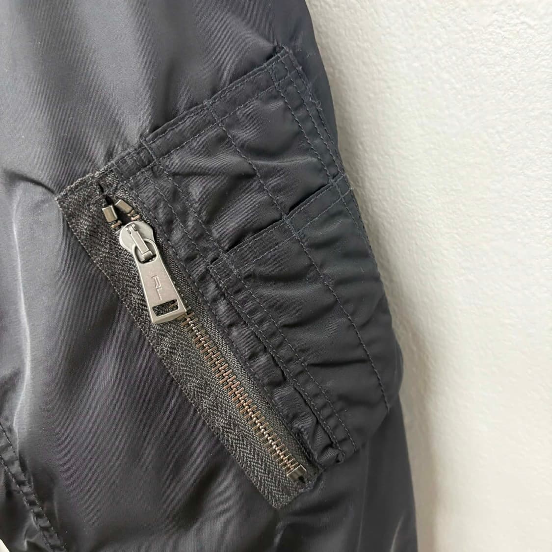 [M] 폴로 랄프로렌 블랙 MA-1 블루종 자켓 상품이미지7