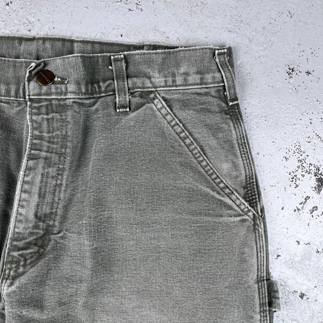 빈티지 칼하트 모스그린 싱글니 카펜터 팬츠 B11MOS 상품이미지5
