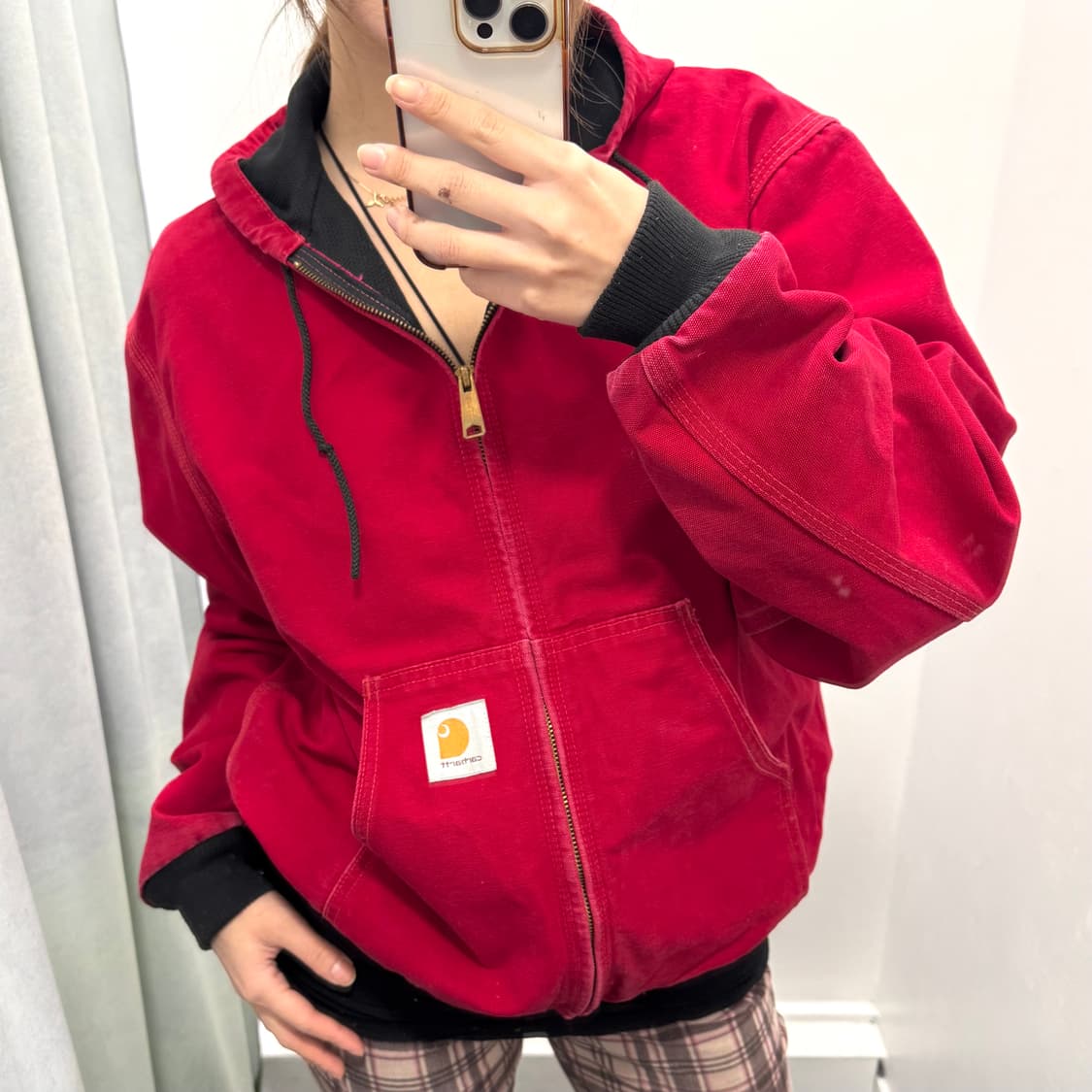 칼하트 레드 덕 액티브 워크자켓  상품이미지1