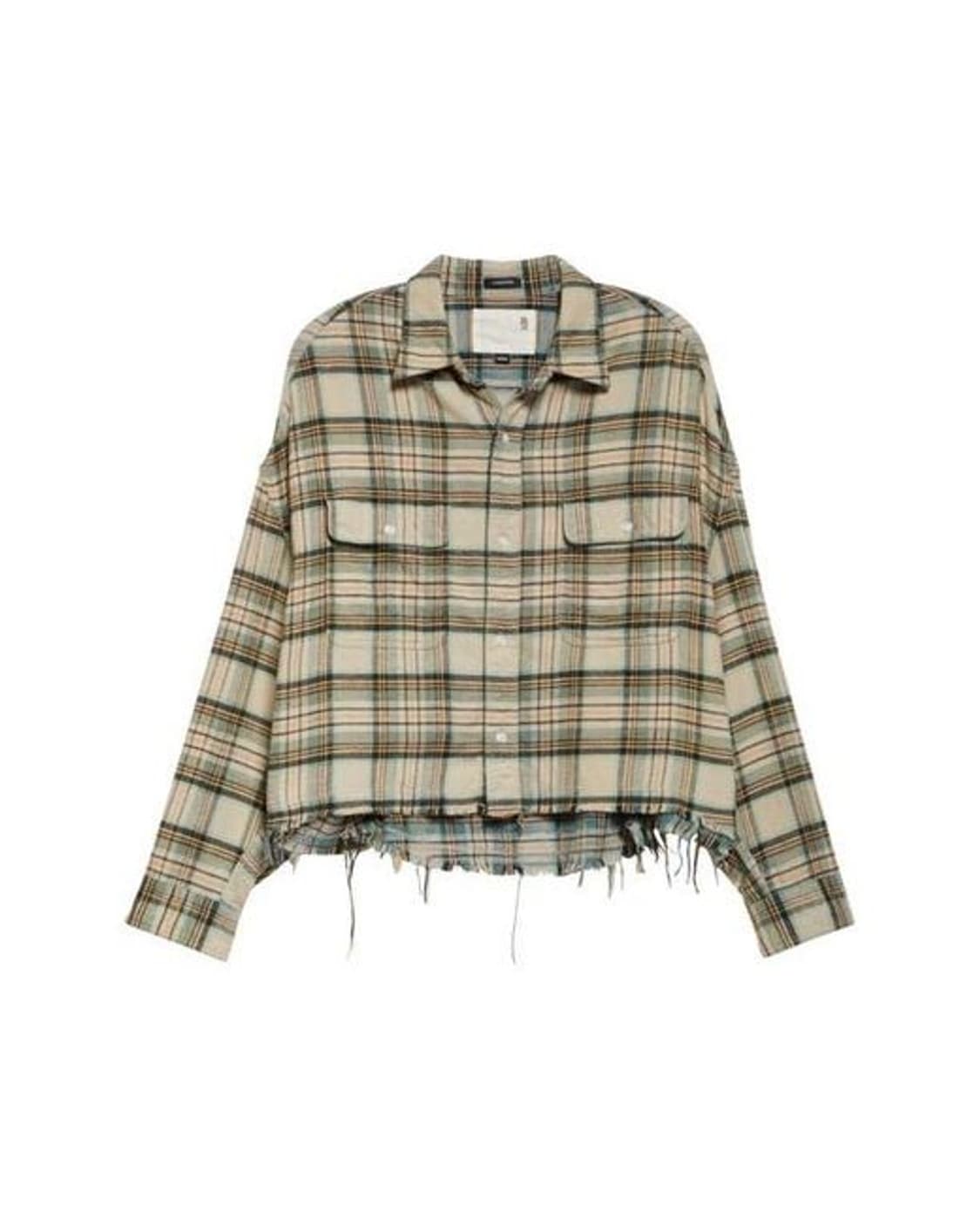 [투어스 도훈님 착용] R13 25fw 워크 디스트레스트 셔츠 상품이미지2