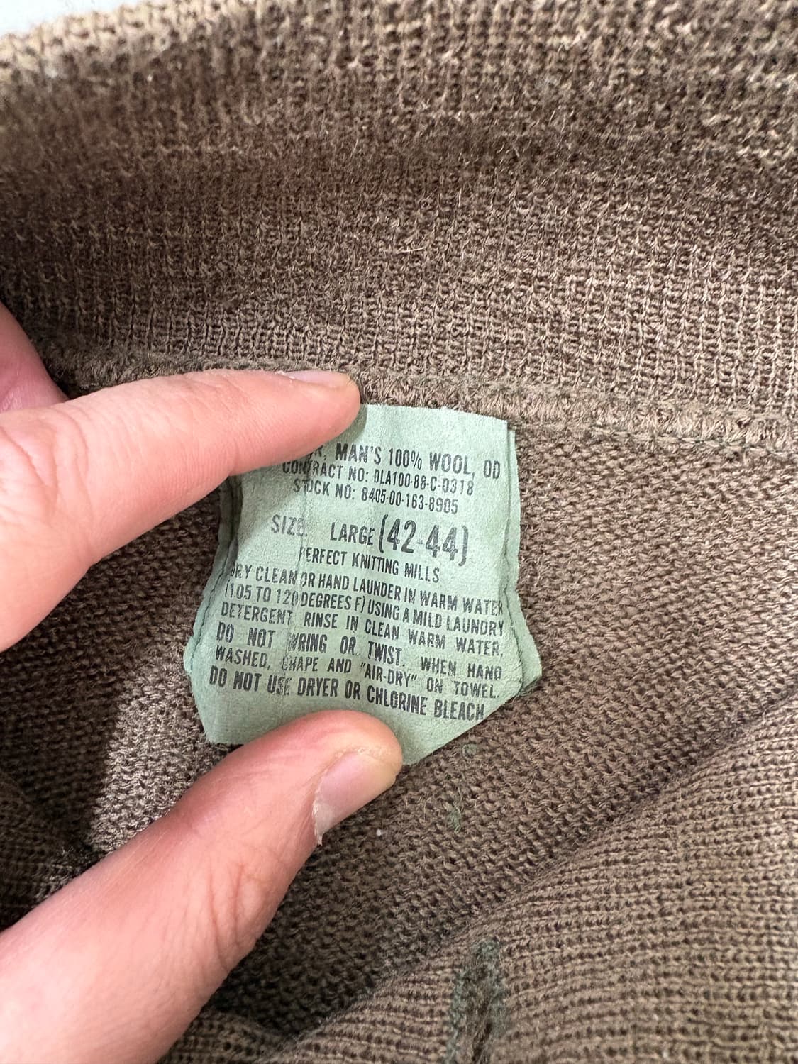 80‘s US Army 5 Button Wool Sweater 상품이미지8