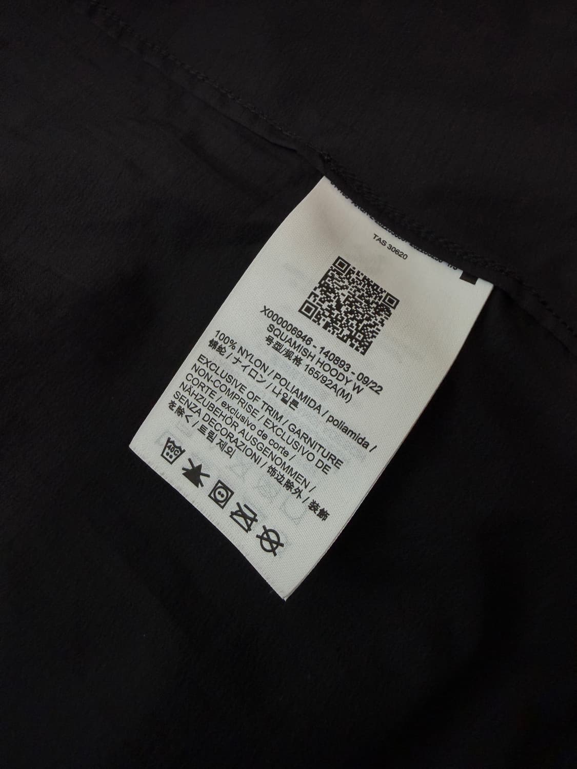 아크테릭스 스쿼미시 후드 블랙 바람막이 자켓 M 상품이미지4